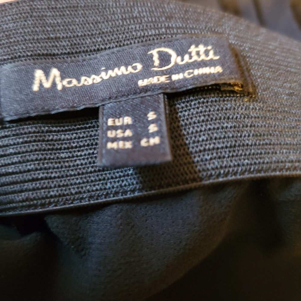 Massimo dutti black Pleated skirt